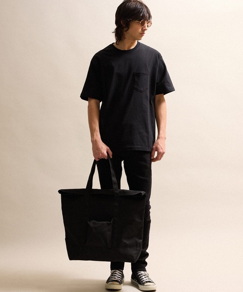 CANVAS BIG TOTE BAG / コットン キャンバス ビッグ トートバッグ