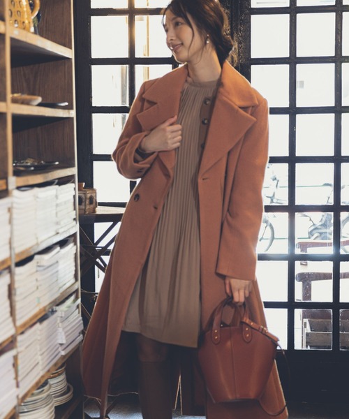 Andemiu（アンデミュウ）の「ビッグラペルロングコート238465