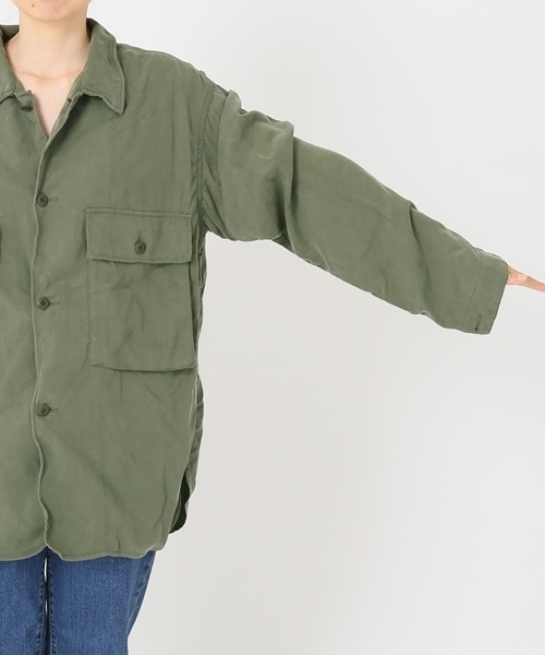 ドゥーズィエム クラス ミリタリージャケット カーキ シャツ カーキ 春