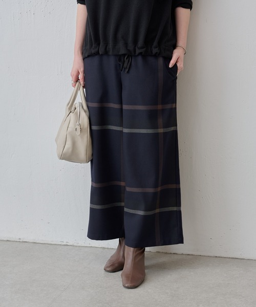 BEARDSLEY（ビアズリー）の「チェックウエストリブパンツ（その他