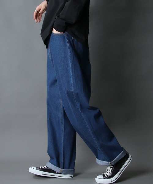 SITRY（シトリー）の「Wide straight Denim pants/ワイドストレート