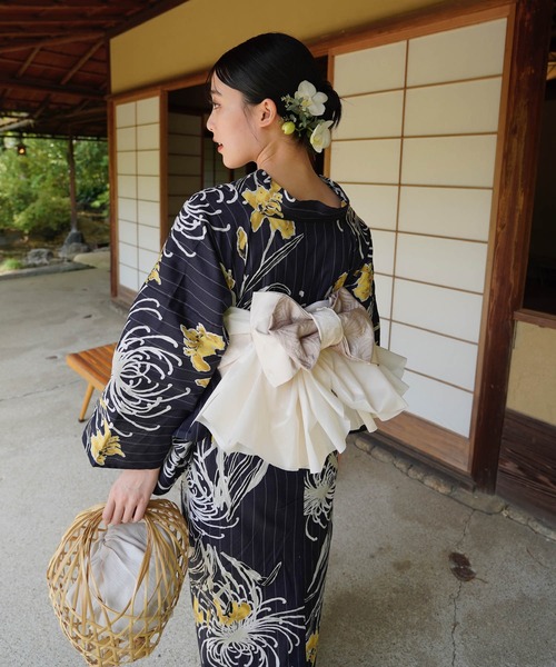 utatane（ウタタネ）の「【utatane×Acka.】浴衣4点セット 菖蒲と糸菊