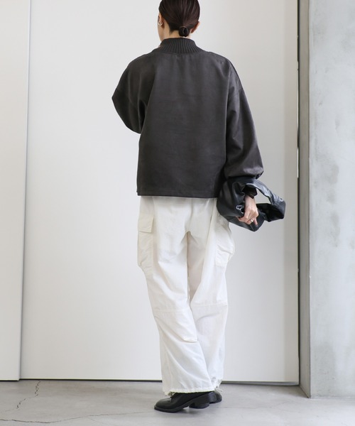 セール】スエードポンチネックリブトップス（その他トップス）｜select