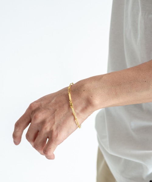 セール】【TOMWOOD(トムウッド)】Box Bracelet ゴールドブレスレット