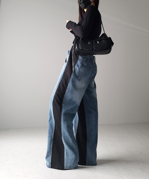 me+em select（ミームセレクト）の「※※【 3color 】デニムドッキング