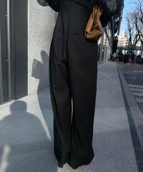 Ameri（アメリ）の「MEDI CORD SUSPENDER WIDE PANTS（サロペット