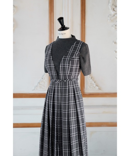 Her lip to（ハーリップトゥー）の「Classic Plaid Jumper Dress