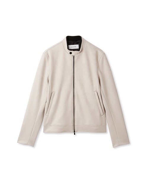 AOURE（アウール）の「ポンチスェード シングルライダースジャケット