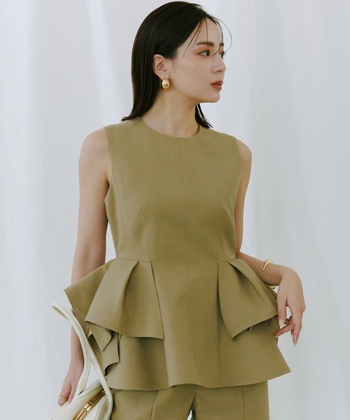 オブジェクトフレアトップス（シャツ/ブラウス）｜anuans（ア