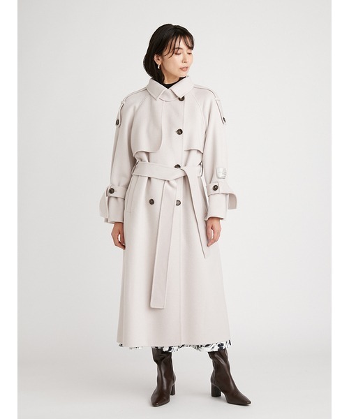 SNIDEL（スナイデル）の「ウロコカシミアスタンドカラーコート（その他