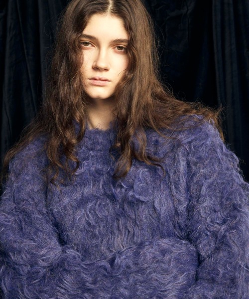 UNISEX》Prime-Over Shaggy Crew Neck Knit Pullover/プライムオーバー