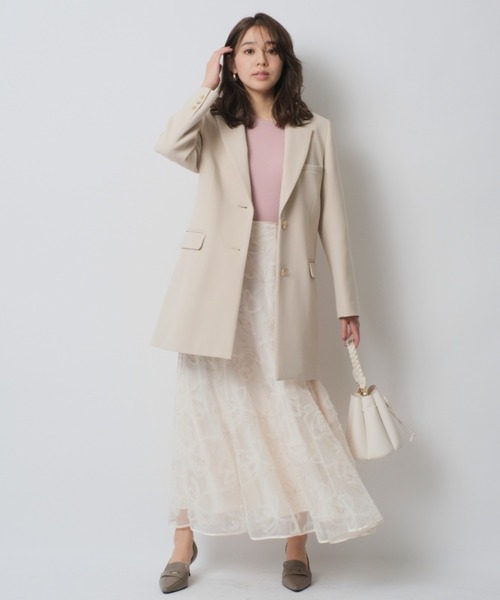 JUSGLITTY（ジャスグリッティー）の「シャイニーチュール刺繍スカート