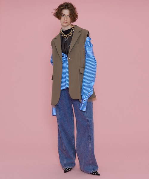 MAISON SPECIAL（メゾンスペシャル）の「Back Tulle Gilet/バック