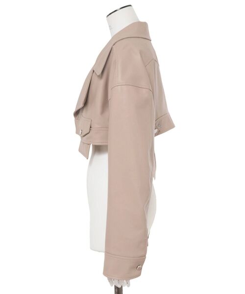 UN3D.（アンスリード）の「ショートレザーライダース（ライダース