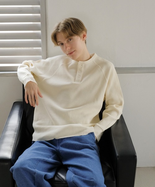 セール】サーマルラグランロン T （ヘンリー) / 長袖 / トップス