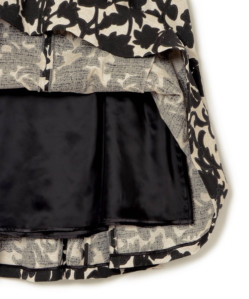 ANAYI（アナイ）の「リネンライクフラワープリントフレア スカート