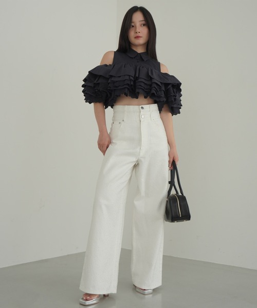 drop patternデニムパンツ（デニムパンツ）｜EIMY ISTOIRE（エイミー