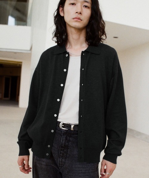 T/C BASIC KNIT SHIRT CARDIGAN（シャツ/ブラウス）｜WYM LIDNM