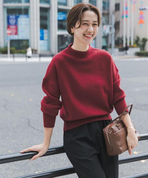 セール】『蓄熱/洗濯可』ボトルネックKNITプルオーバー（ニット