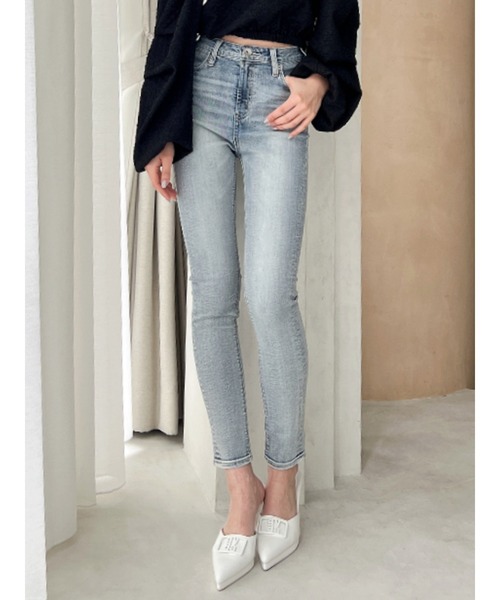 GYDA（ジェイダ）の「ハイウエストワンウォッシュスキニーパンツ