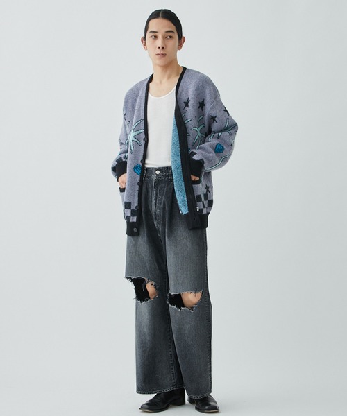 Jieda（ジエダ）の「DAMAGE ONE TUCK WIDE STRAIGHT DENIM（デニム