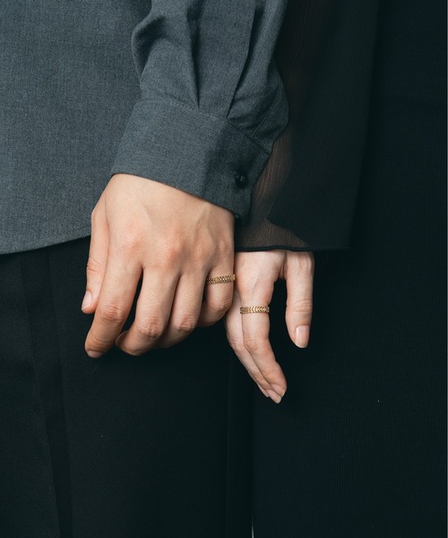 K18 ビスマルク チェーンリング（喜平）大（リング）｜Jewel closet by