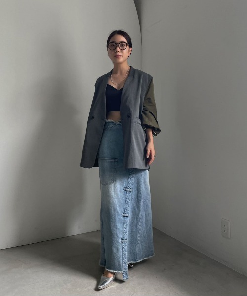 Ameri（アメリ）の「DOCKING SLEEVE BLOUSON（ブルゾン）」 - WEAR