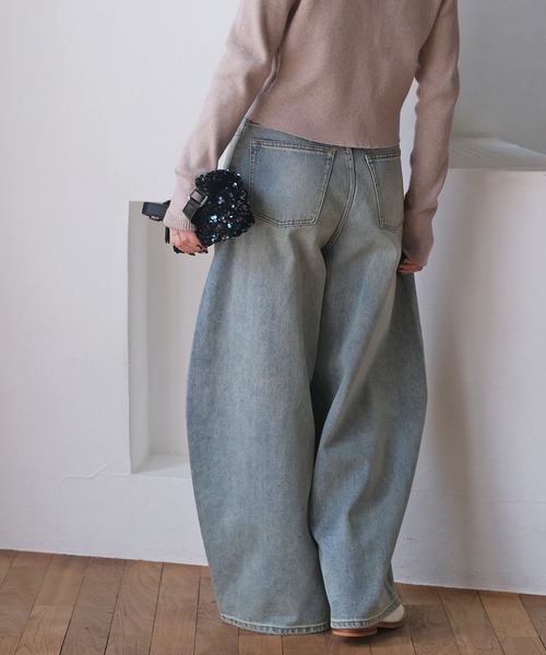 バギートップデニムパンツ（デニムパンツ）｜AKTE（アクテ）の