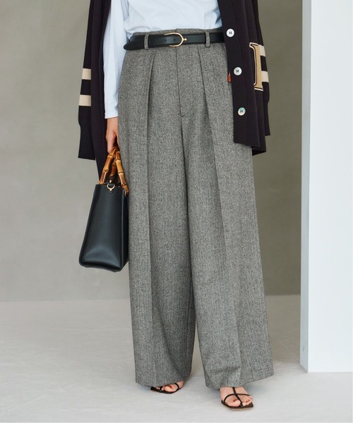 IENA（イエナ）の「ストレッチツィードタックバギーパンツ（その他