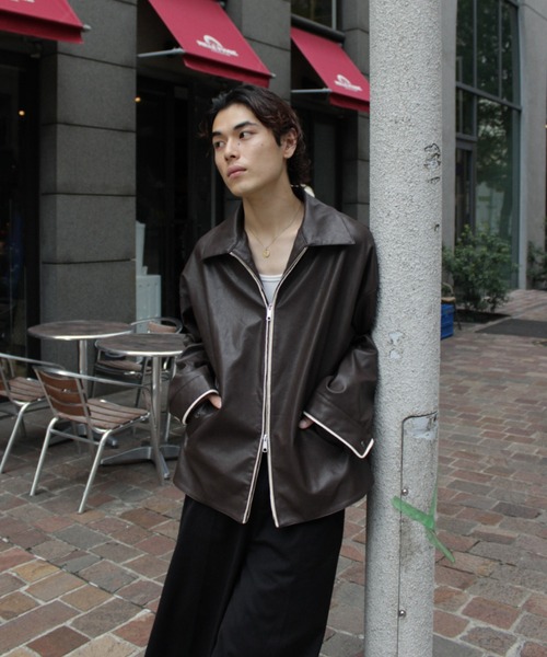 Camphor wood（カンファーウッド）の「double zip stitching faux