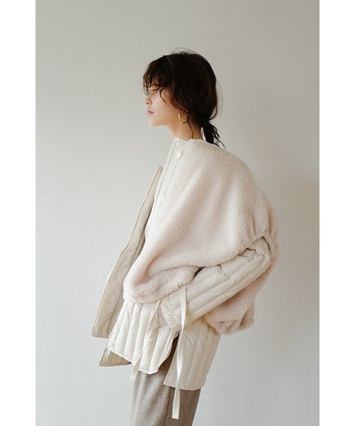 CLANE（クラネ）の「BOA VEST LAYERED DOWN COAT（ブルゾン）」 - WEAR