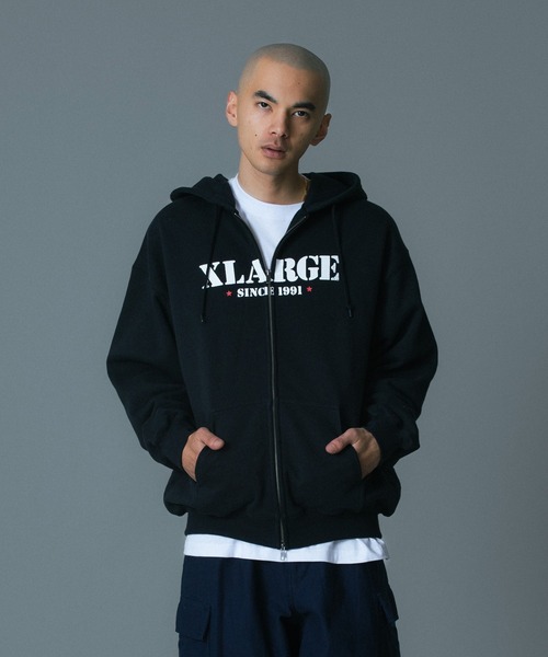 CRATE DIGGER ZIP HOODED SWEATSHIRT（パーカー）｜XLARGE（エクストラ
