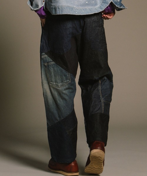 rebear by Johnbull】パッチワークイージーパンツ | ジョンブル公式