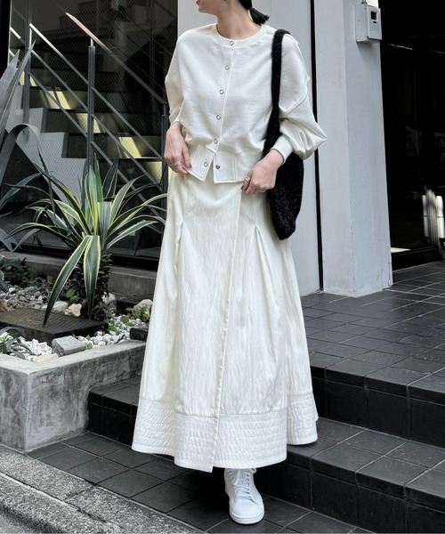 セール】wrap pleats hem boundary SK（スカート）｜WILLFULLY（ウィル