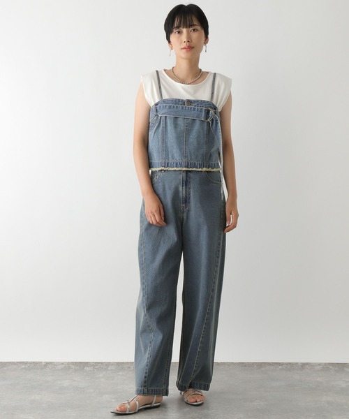 セール】ウエスト切り替えデニムパンツ 129947（デニムパンツ