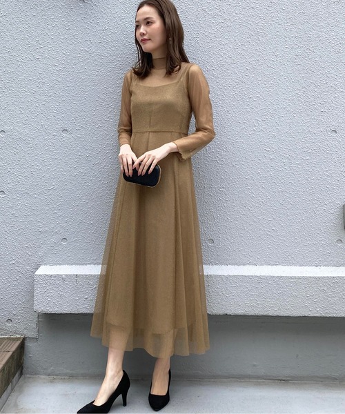 kaene（カエン）の「ラメチュールメロウワンピース（ドレス）」 - WEAR