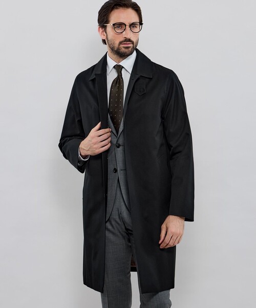 LEON掲載】【DUNFORD】ギャバジンステンカラーコート（ステンカラー