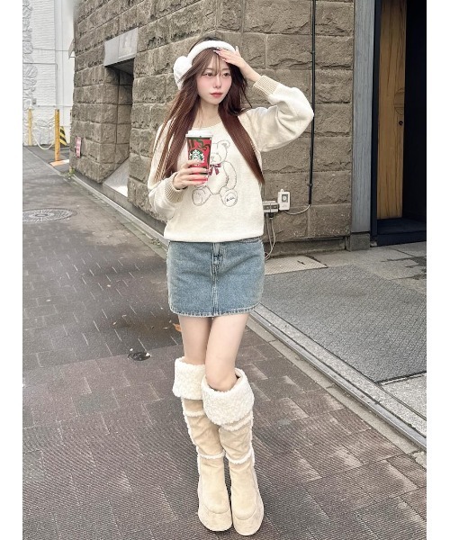 バックカーブデニムミニスカート（スカート）｜Darich（ダーリッチ）の