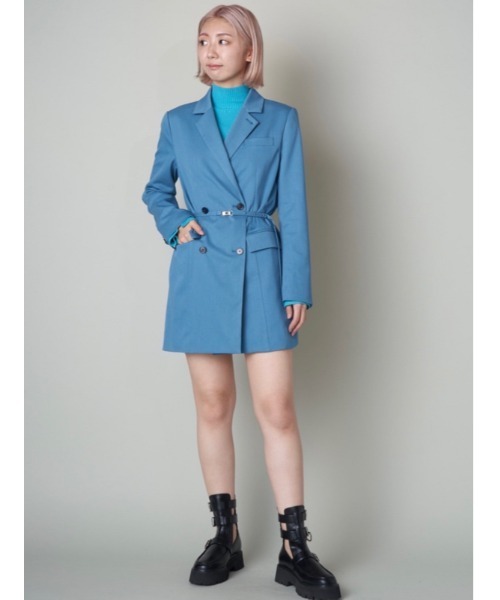 LILY BROWN（リリーブラウン）の「テーラリングダブルジャケットミニ