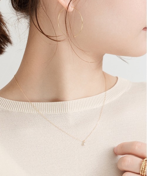 K18 一粒ダイヤモンド ネックレス 0.1ct（ネックレス）｜Jewel closet