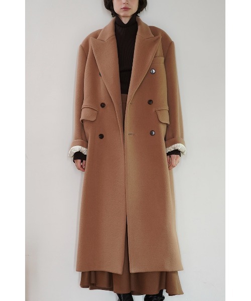CLANE（クラネ）の「CLANE/クラネ/PEAKED LAPEL OVER LONG COAT