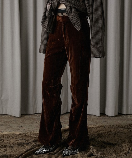 ベルベッドフレアパンツ / Velvet Flare Pants（その他パンツ）｜PRANK