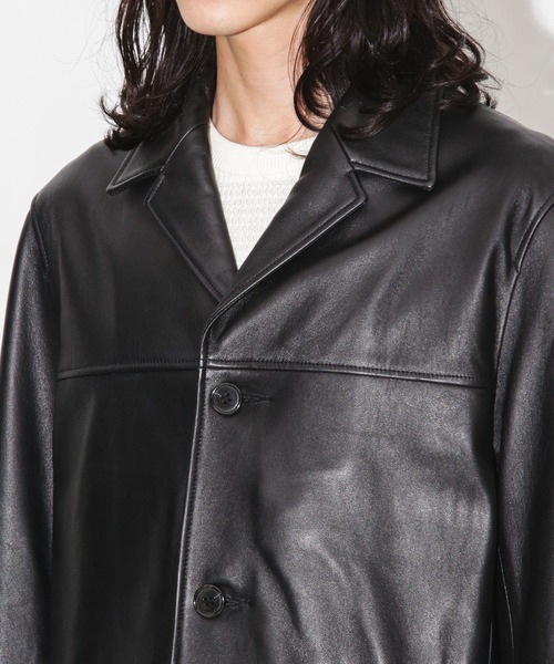 NANO universe（ナノユニバース）の「ラムレザーカーコート