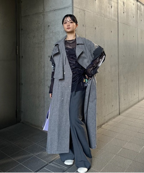 Ameri（アメリ）の「Gabrielle×AMERI 10TH HISTORY SHEER TOP（Tシャツ