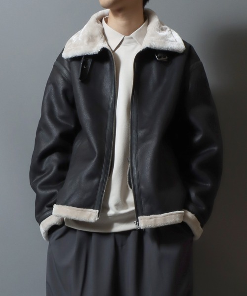 ANPAS（アンパス）の「Synthetic Mouton B-3 Bomber Jacket/別注
