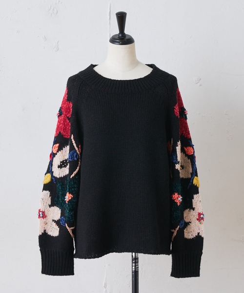 BEARDSLEY（ビアズリー）の「花ジャガードニット（ニット/セーター