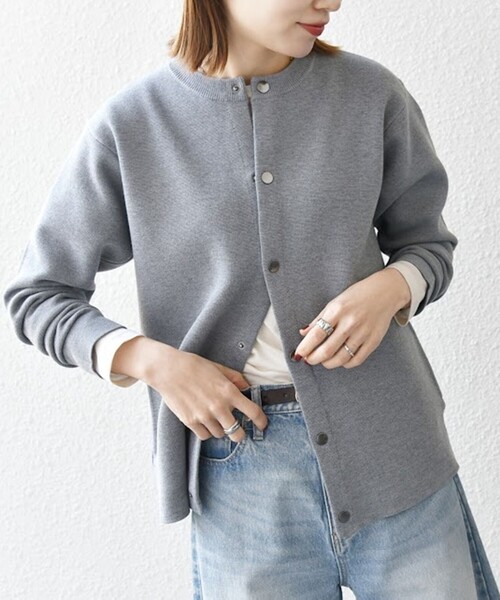 セール】SHIPS any: 〈手洗い可能〉ミラノリブ クルーネック