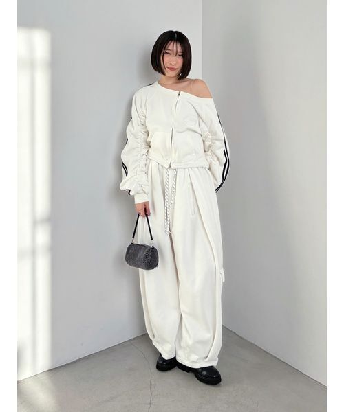 セール】【SNIDEL/NUTMEG】ワイドタックスウェットパンツ（スウェット