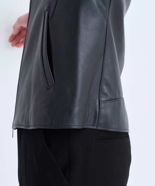 STUDIOUS（ステュディオス）の「ラムレザーシングルライダース