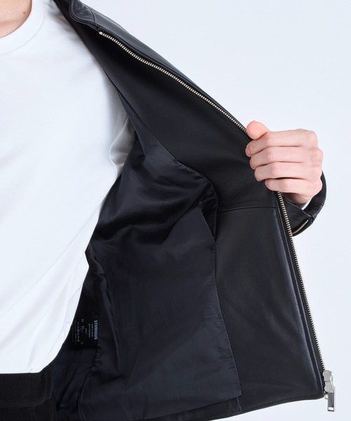 STUDIOUS（ステュディオス）の「ラムレザーシングルライダース